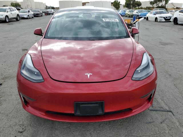 5YJ3E1EA7MF868266 - 2021 TESLA MODEL 3 RED photo 5