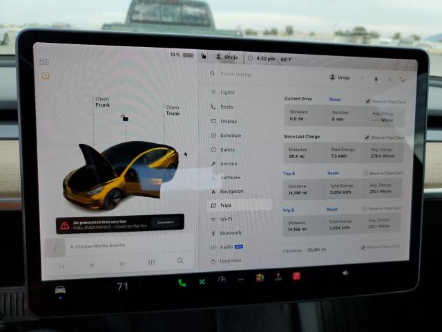 5YJ3E1EA7MF868266 - 2021 TESLA MODEL 3 RED photo 9