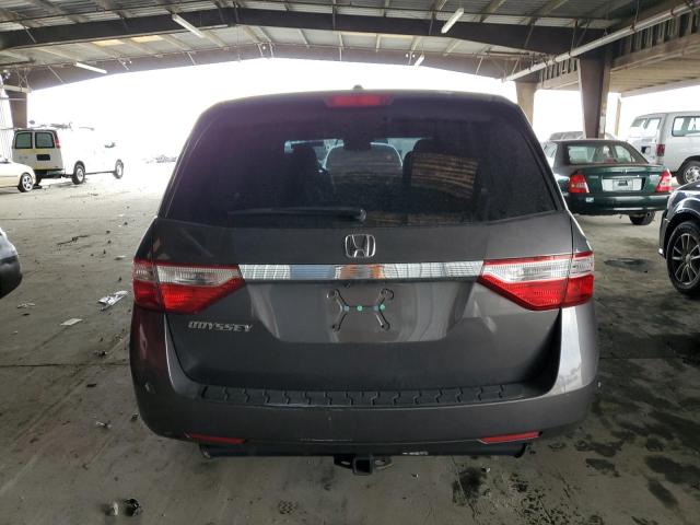 5FNRL5H60DB091122 - 2013 HONDA ODYSSEY EXL GRAY photo 6