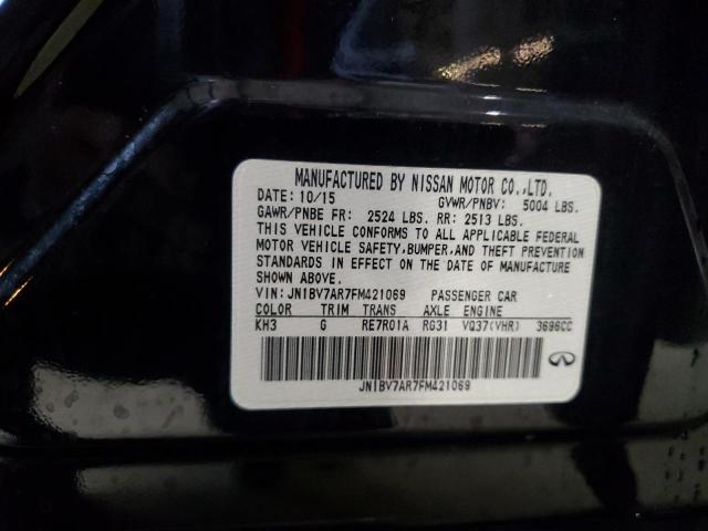JN1BV7AR7FM421069 - 2015 INFINITI Q50 BASE BLACK photo 12