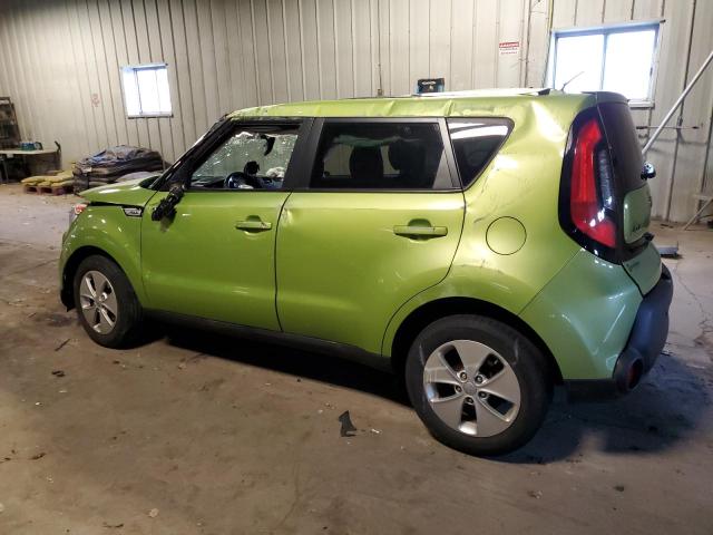 KNDJN2A21F7764263 - 2015 KIA SOUL GREEN photo 2