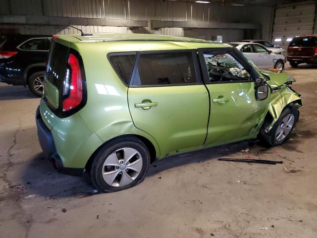 KNDJN2A21F7764263 - 2015 KIA SOUL GREEN photo 3