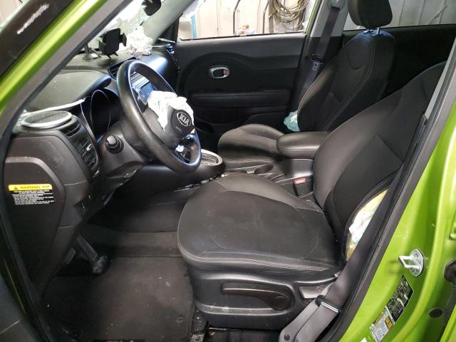 KNDJN2A21F7764263 - 2015 KIA SOUL GREEN photo 7