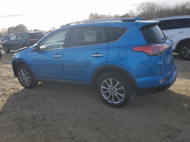 2T3YFREVXJW507270 - 2018 TOYOTA RAV4 LIMITED BLUE photo 2