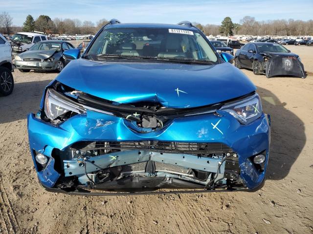 2T3YFREVXJW507270 - 2018 TOYOTA RAV4 LIMITED BLUE photo 5