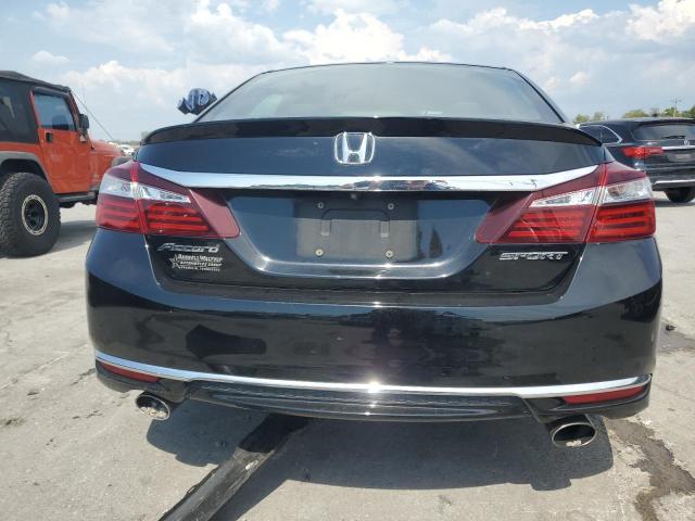 1HGCR2F53GA177200 - 2016 HONDA ACCORD SPORT შავი ფოტო 6