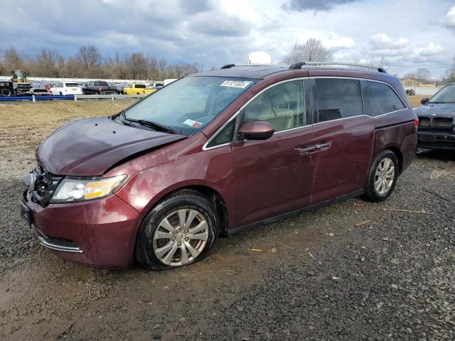 5FNRL5H62EB120704 - 2014 HONDA ODYSSEY EXL BURGUNDY photo 1