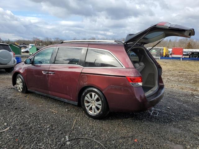 5FNRL5H62EB120704 - 2014 HONDA ODYSSEY EXL BURGUNDY photo 2