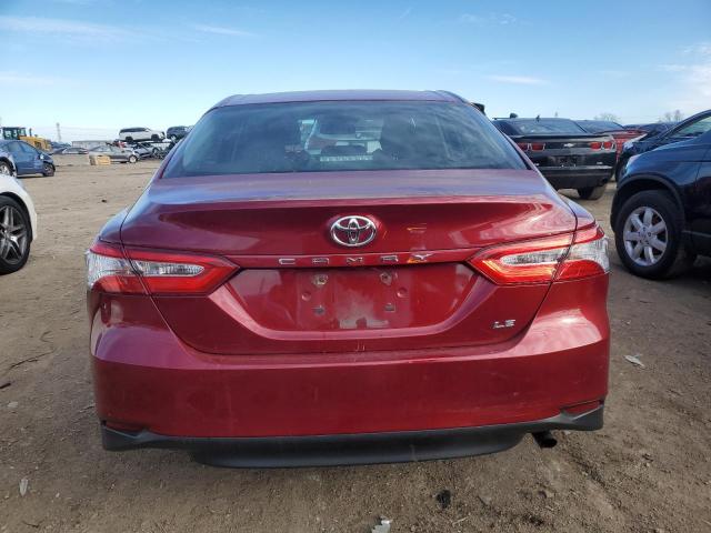 4T1B11HK9JU533164 - 2018 TOYOTA CAMRY L BURGUNDY photo 6