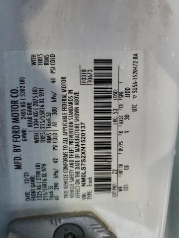 NM0LS7S2XN1520137 - 2022 FORD TRANSIT CO XL 白色 照片 13