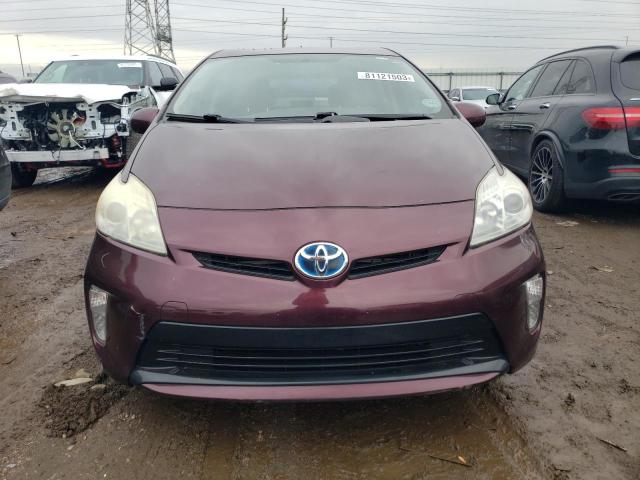 JTDKN3DU1D5603900 - 2013 TOYOTA PRIUS MAROON photo 5