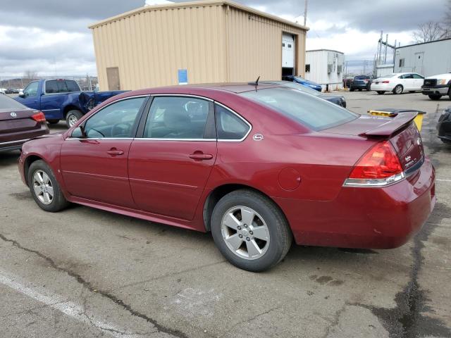 2G1WT57K591271703 - 2009 CHEVROLET IMPALA 1LT RED photo 2