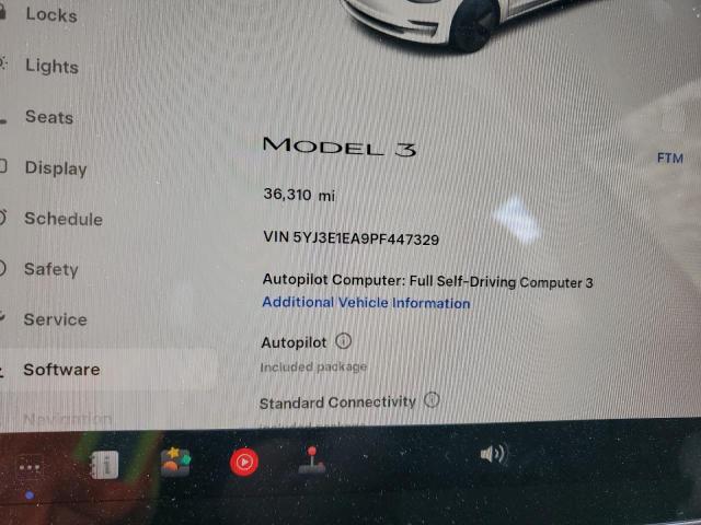 5YJ3E1EA9PF447329 - 2023 TESL MODEL 3 BLUE photo 12