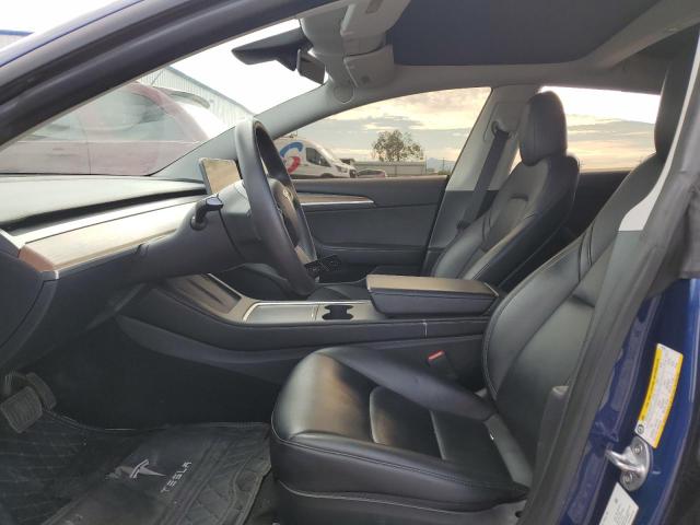 5YJ3E1EA9PF447329 - 2023 TESL MODEL 3 BLUE photo 7