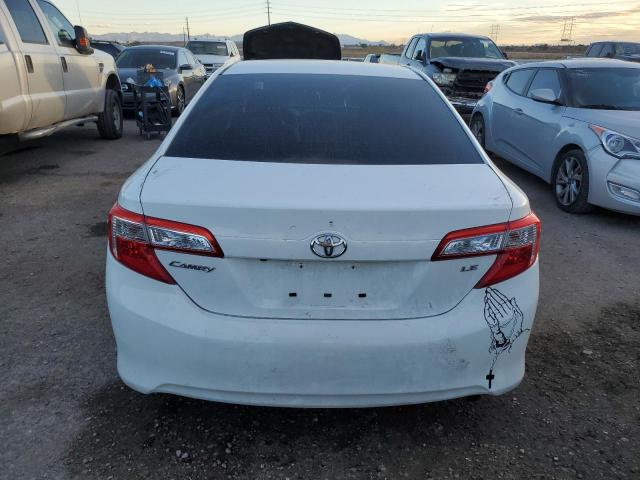 4T4BF1FKXER385641 - 2014 TOYOTA CAMRY L WHITE photo 6