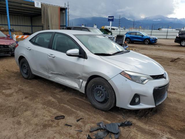 2T1BURHEXGC612109 - 2016 TOYOTA COROLLA L SILVER photo 4