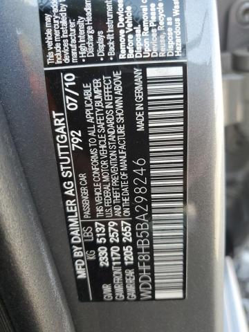 WDDHF8HB5BA298246 - 2011 MERCEDES-BENZ E 350 4MATIC SILVER photo 12