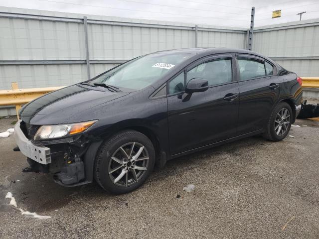 19XFB2F97CE076218 - 2012 HONDA CIVIC EXL BLACK photo 1