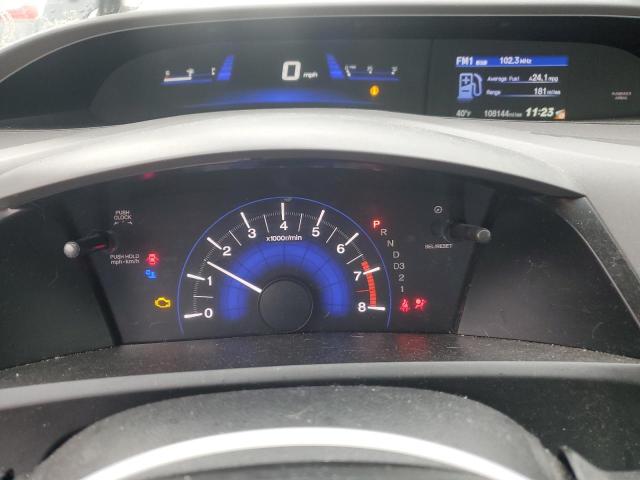 19XFB2F97CE076218 - 2012 HONDA CIVIC EXL BLACK photo 9