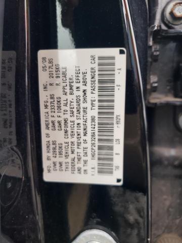 1HGCP26328A142380 - 2008 HONDA ACCORD LX BLACK photo 13