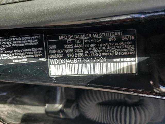 WDDSJ4GB7FN217924 - 2015 MERCEDES-BENZ CLA 250 4MATIC BLACK photo 12