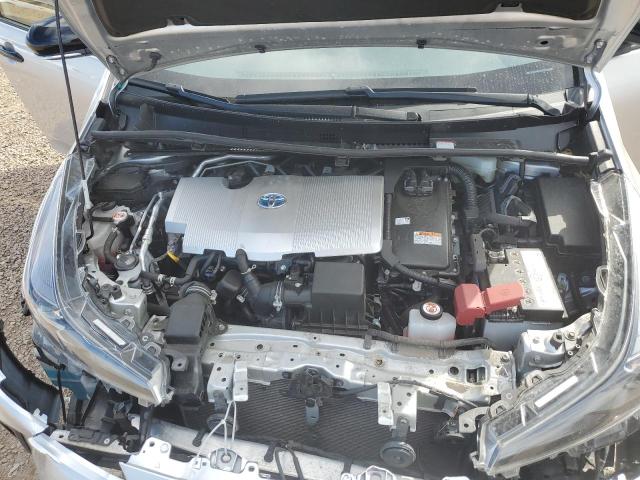 JTDKAMFU5N3170898 - 2022 TOYOTA PRIUS NIGHT SHADE Серебристый фото 11