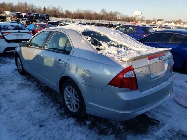 3FAHP0GA5CR350893 - 2012 FORD FUSION S SILVER photo 2