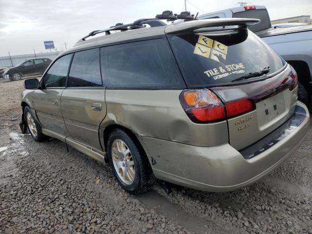 4S3BH806X37635016 - 2003 SUBARU LEGACY OUTBACK H6 3.0 LL BEAN TAN photo 2