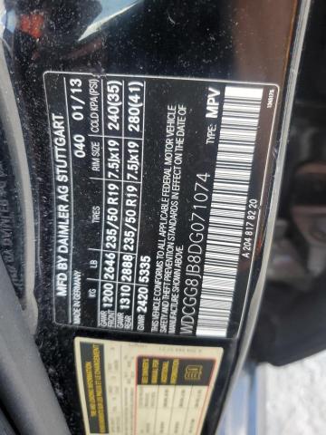 WDCGG8JB8DG071074 - 2013 MERCEDES-BENZ GLK 350 4MATIC BLACK photo 13