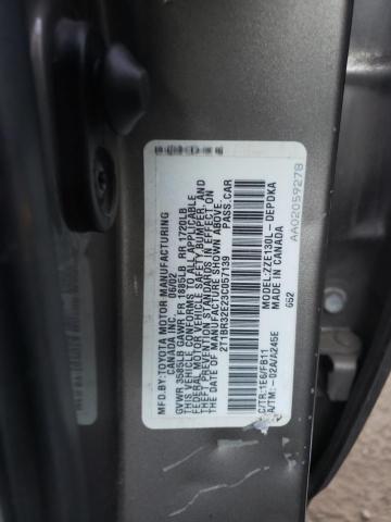 2T1BR32E23C057139 - 2003 TOYOTA COROLLA CE GRAY photo 12