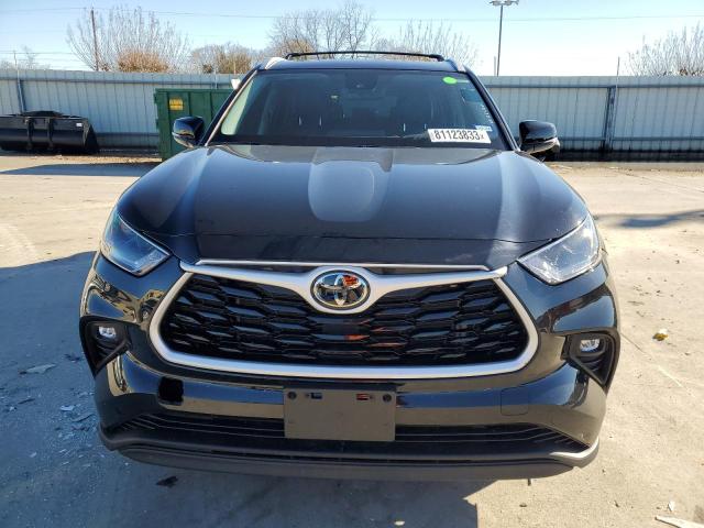 5TDGZRAH6NS559425 - 2022 TOYOTA HIGHLANDER XLE BLACK photo 5