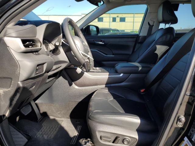 5TDGZRAH6NS559425 - 2022 TOYOTA HIGHLANDER XLE BLACK photo 7