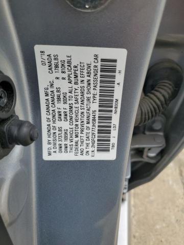 2HGFC2F77JH584476 - 2018 HONDA CIVIC EX SILVER photo 13