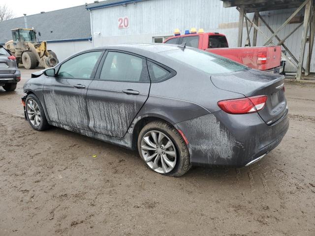 1C3CCCDGXFN540243 - 2015 CHRYSLER 200 S GRAY photo 2