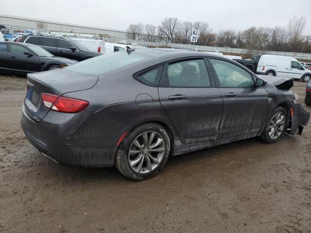 1C3CCCDGXFN540243 - 2015 CHRYSLER 200 S GRAY photo 3