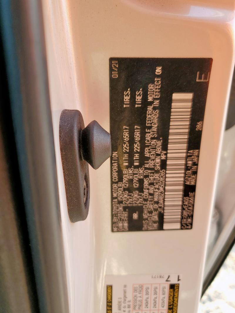 JTJDARBZ3M5028265 - 2021 LEXUS NX 300 BASE Ақ фото 12