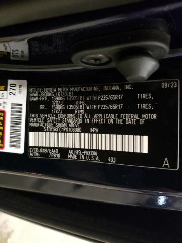 5TDYSKFC1PS108080 - 2023 TOYOTA SIENNA XLE BLUE photo 13