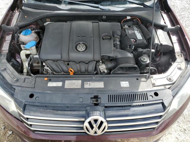 1VWBP7A35CC088520 - 2012 VOLKSWAGEN PASSAT SE მუქწითელი ფოტო 11