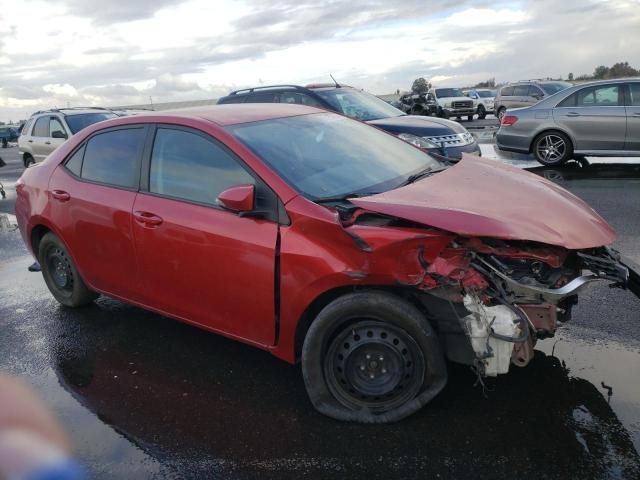 5YFBURHE8GP515393 - 2016 TOYOTA COROLLA L RED photo 4