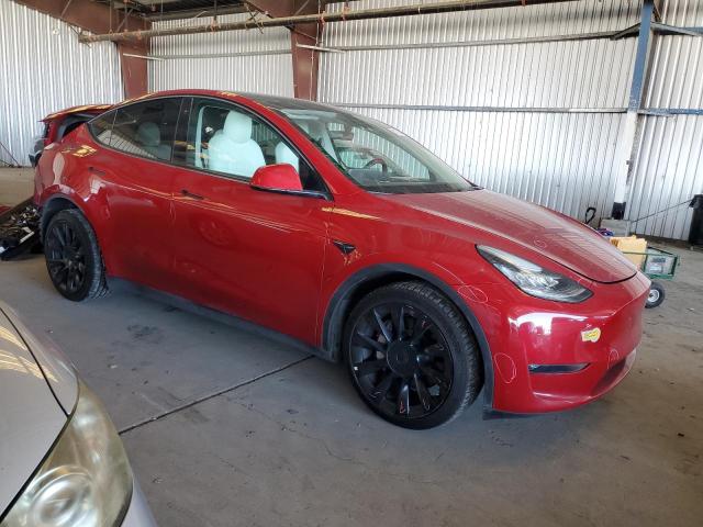 7SAYGDEE9NF346571 - 2022 TESLA MODEL Y RED photo 4