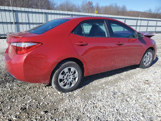 2T1BURHE1FC289809 - 2015 TOYOTA COROLLA L RED photo 3