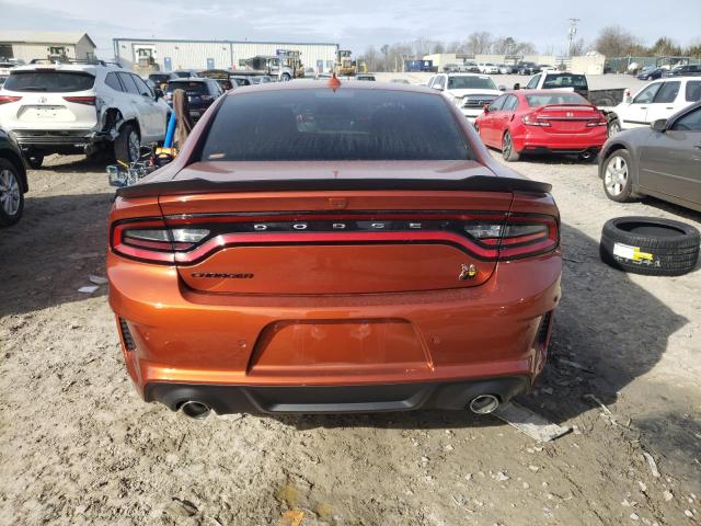 2C3CDXGJ7NH147867 - 2022 DODGE CHARGER SCAT PACK ORANGE photo 6