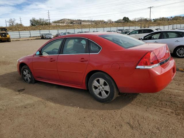 2G1WB5EK3A1182805 - 2010 CHEVROLET IMPALA LT RED photo 2