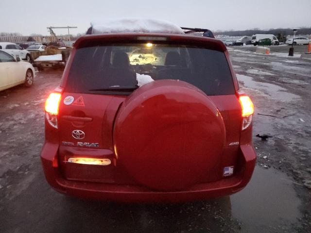 JTMBD31V775071606 - 2007 TOYOTA RAV4 LIMITED RED photo 6