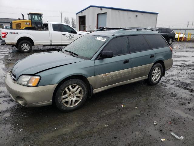 4S3BH675X17635628 - 2001 SUBARU LEGACY OUTBACK AWP TEAL photo 1