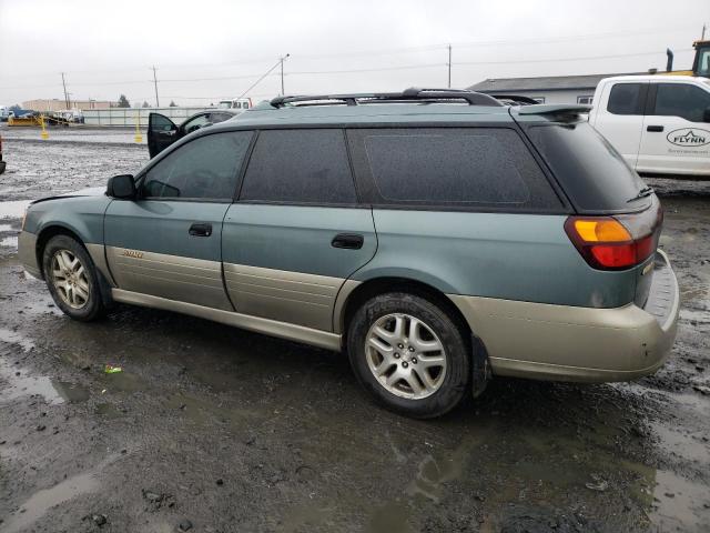 4S3BH675X17635628 - 2001 SUBARU LEGACY OUTBACK AWP 青色 照片 2