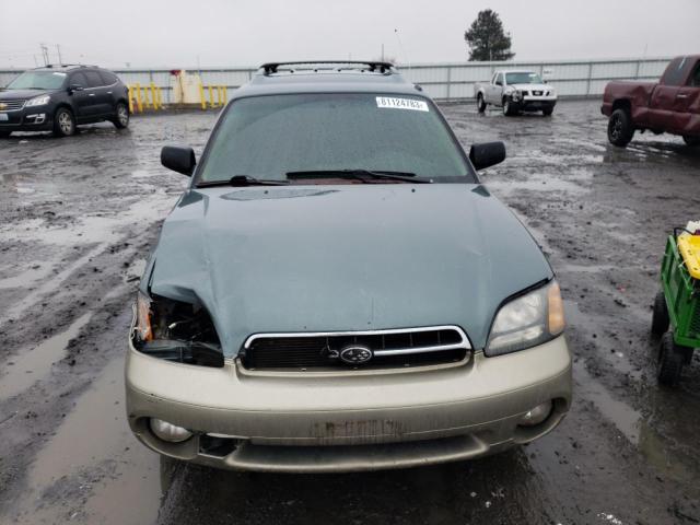 4S3BH675X17635628 - 2001 SUBARU LEGACY OUTBACK AWP 青色 照片 5