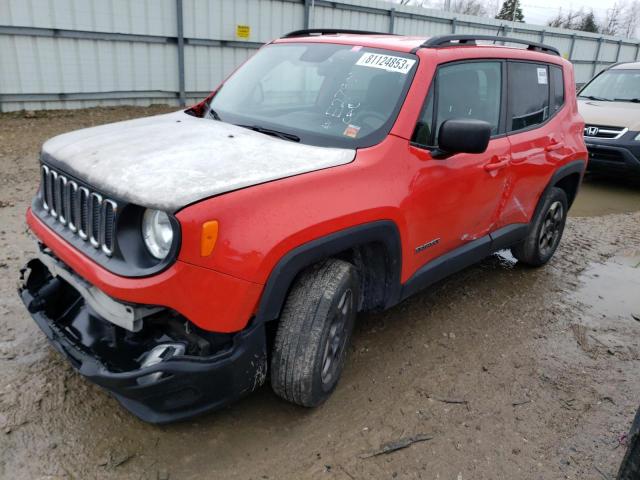 ZACCJBAT8GPE27901 - 2016 JEEP RENEGADE SPORT RED photo 1