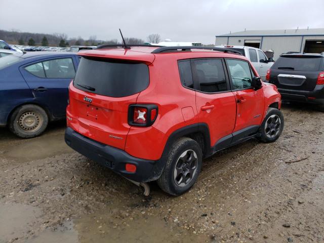 ZACCJBAT8GPE27901 - 2016 JEEP RENEGADE SPORT RED photo 3