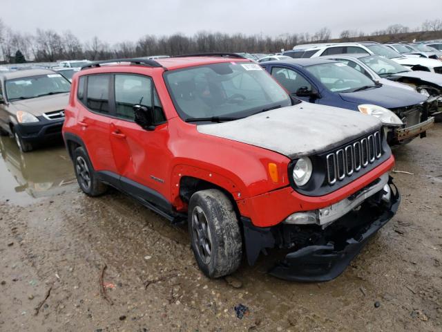 ZACCJBAT8GPE27901 - 2016 JEEP RENEGADE SPORT RED photo 4